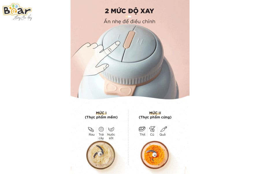 May xay an dam Bear B06V1 0.6L Máy xay ăn dặm Bear B06V1 nhà bếp